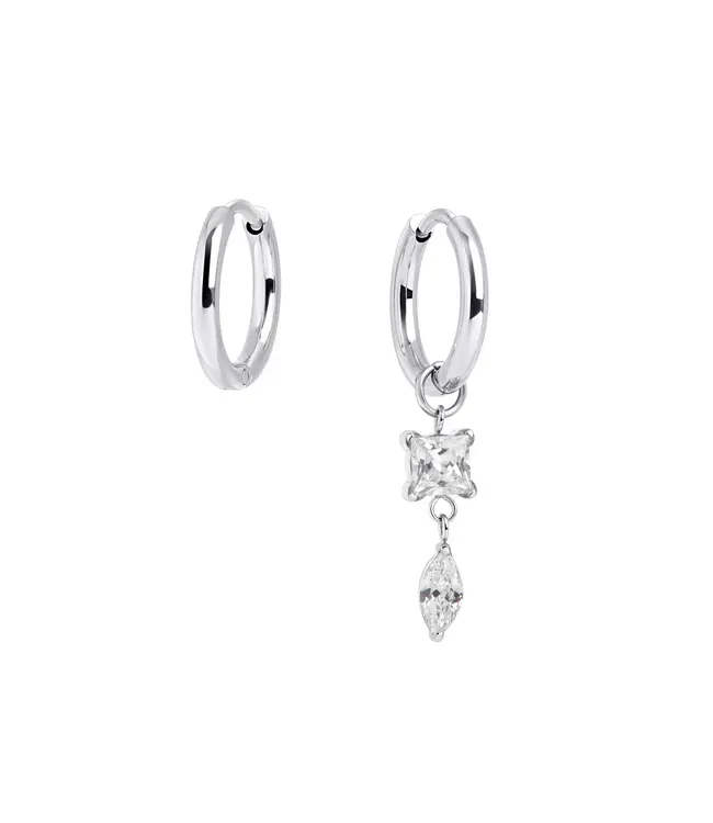 Mia Boucles dormeuses Freya Argent