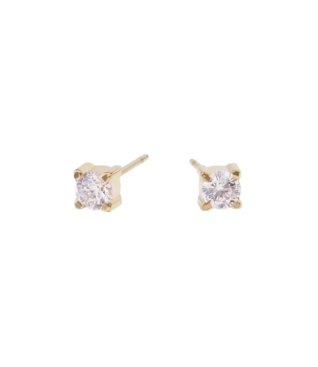 Mia Boucles D'oreilles Pierre 4mm