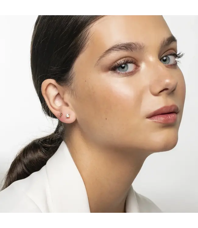 Mia Boucles D'oreilles Pierre 4mm