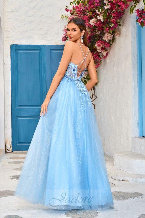 Robe tulle bleu new arrivals