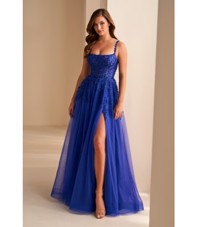 36228 Robe En Tulle Avec Fleurs Royal