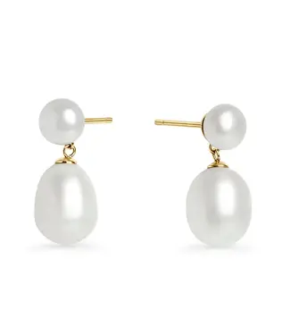 Mia Reina Pearl Pendant Earrings