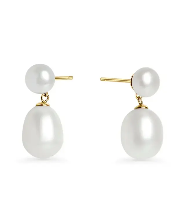 Mia Reina Pearl Pendant Earrings