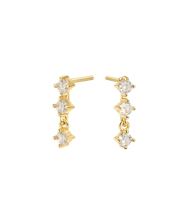 Mia Boucles d’oreilles pendantes Mathilda II Or