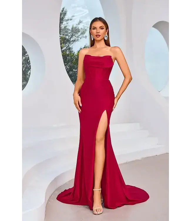 J25036 Robe Corset Bourgogne