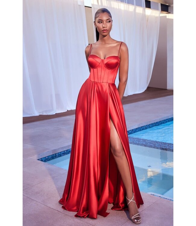 733 Robe Corset Rouge