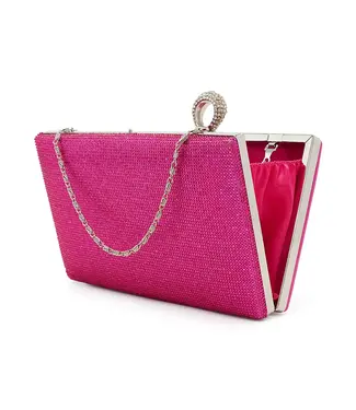 Sac à Mains Hot Pink avec détails argents