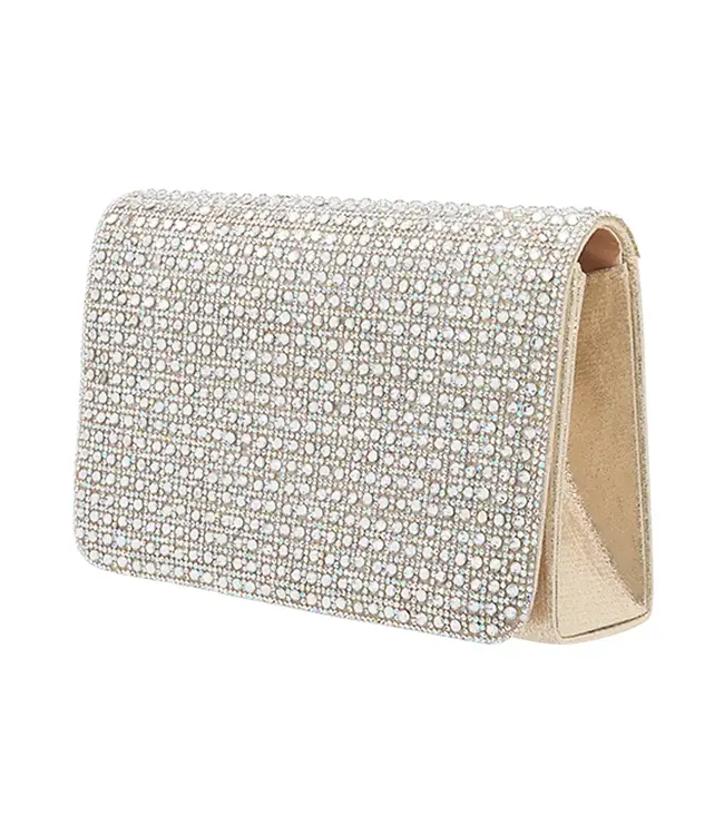 BLOSSOM Sac À Main Nude Or Brillant Plat