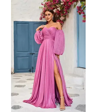 J25010 Robe Scintillante Rose