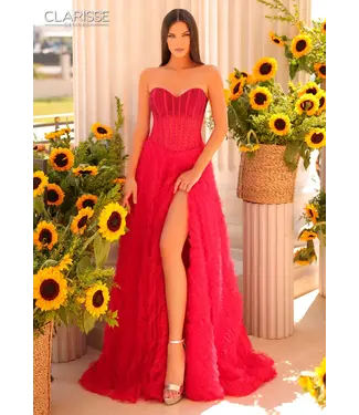 811188 Robe Bustier Rouge