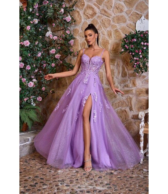 J26011 Robe En Tulle Violet