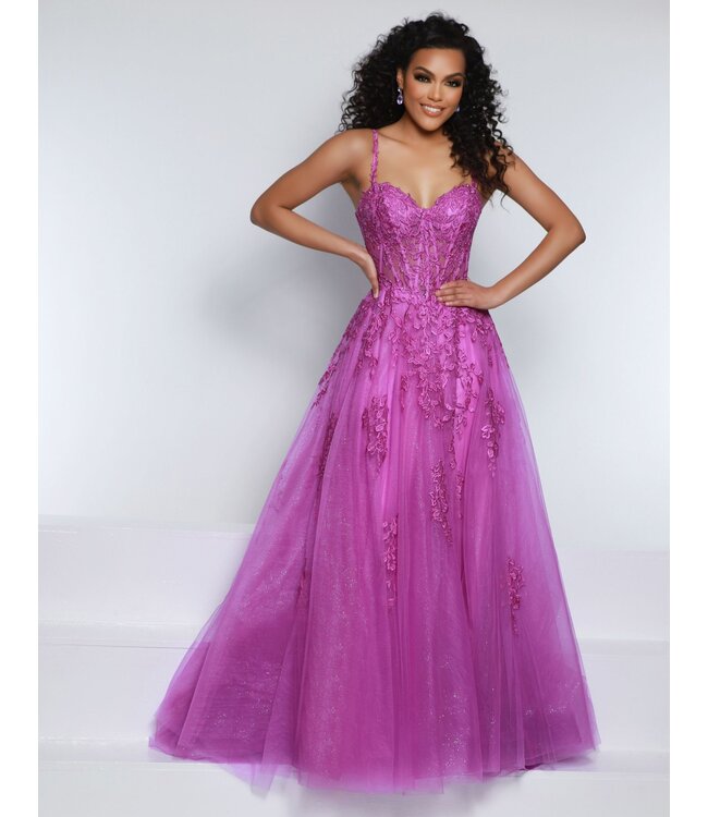 25700 Robe En Tulle Magenta