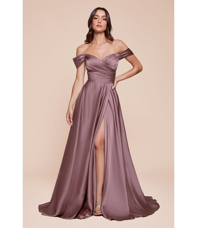 3947 Robe En Satin Violette