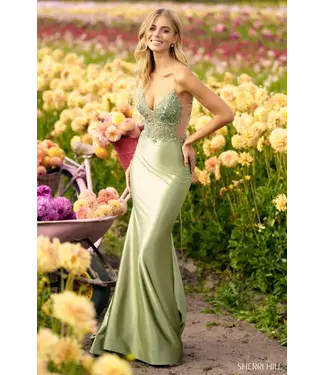 56276 Robe Corset Ajusté Champagne