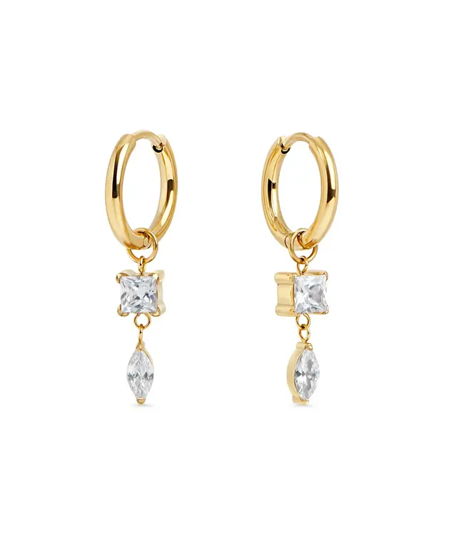 Mia Boucles dormeuses Freya Or