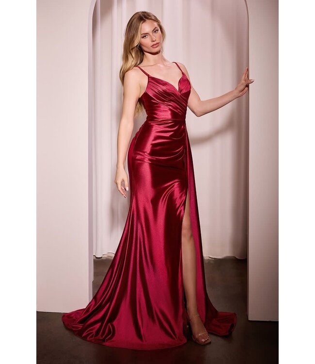 9111 Robe Ajustée Rouge