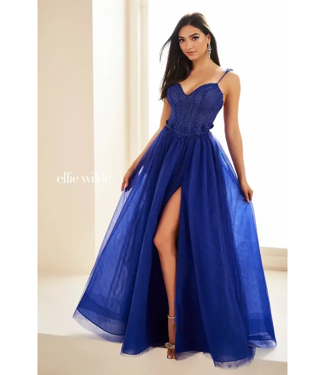 36058 Robe Avec Tule Royal