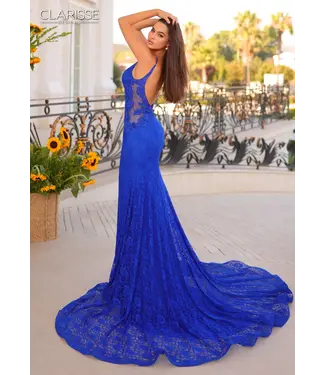 811280 Robe Ajustée En Dentelle Royal