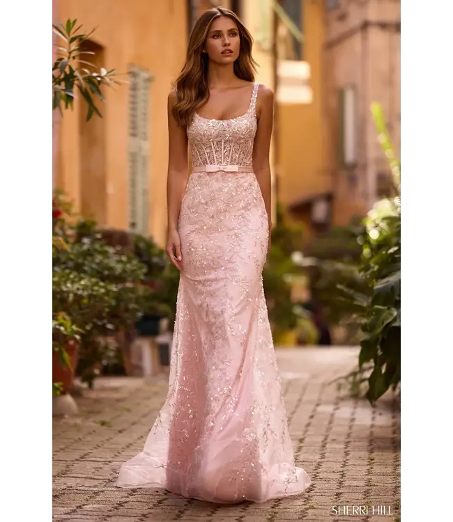 56989 Robe Corset Brillante Bleu Poudre