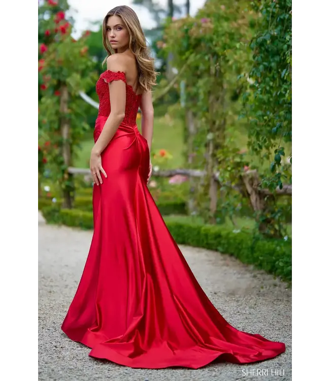 56964 Robe Corset Off Shoulder Magenta