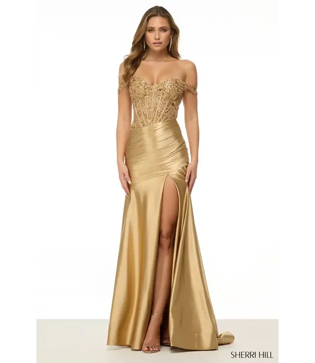 57053 Robe Corset Off Shoulder Sarcelle