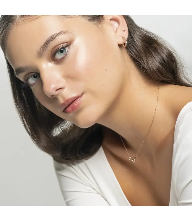 Mia Boucles d'oreilles pierre 2mm