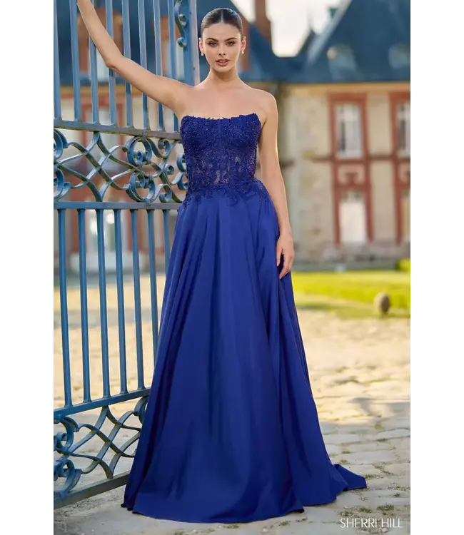 56912 Robe Corset Fluide Marine