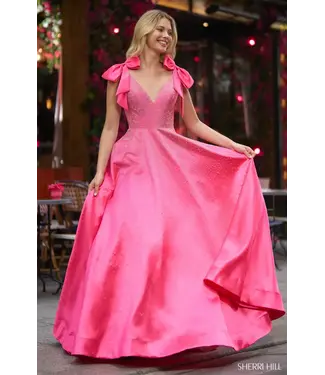 56929 Robe À Boucles Scintillante Rose Flamboyant