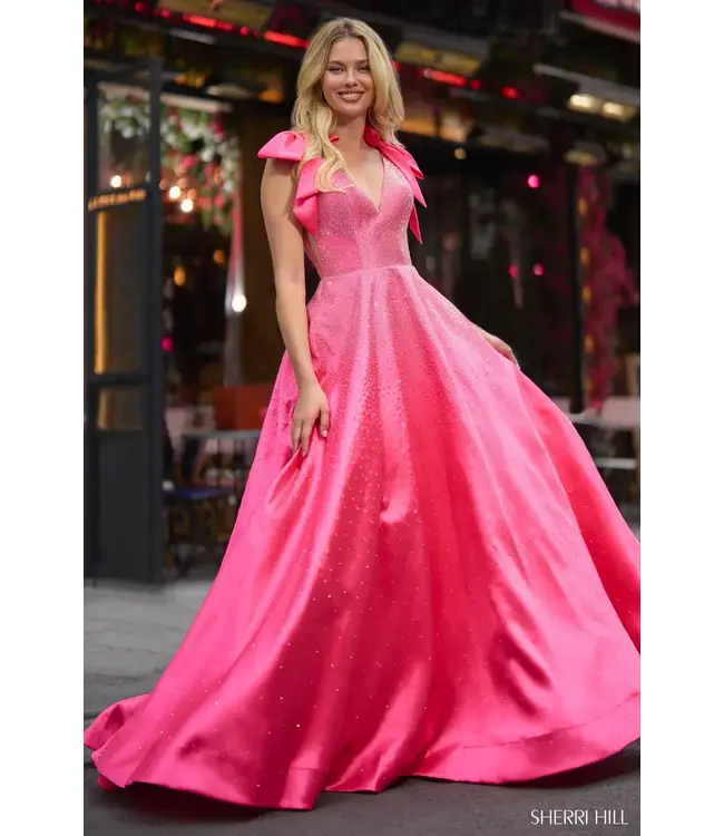 56929 Robe À Boucles Scintillante Rose Flamboyant