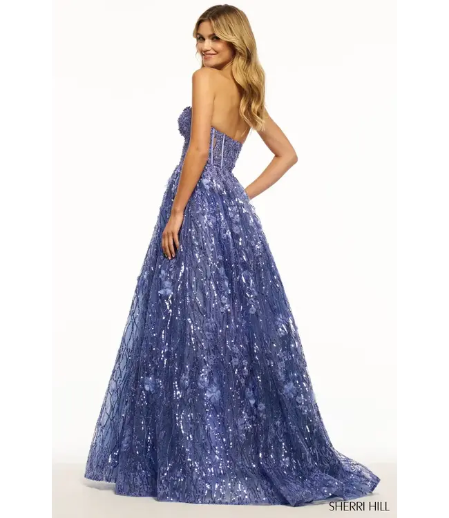 54305 Robe Bustier Corset Periwinkle