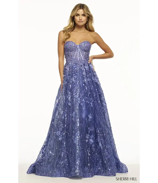 54305 Robe Bustier Corset Periwinkle