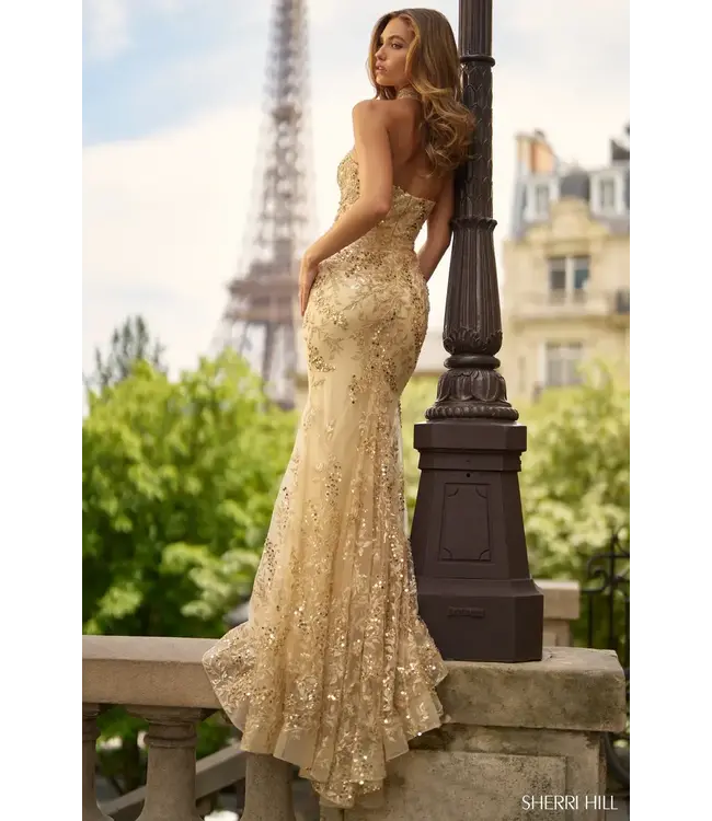 56861 Robe Bustier En Paillettes Sarcelle