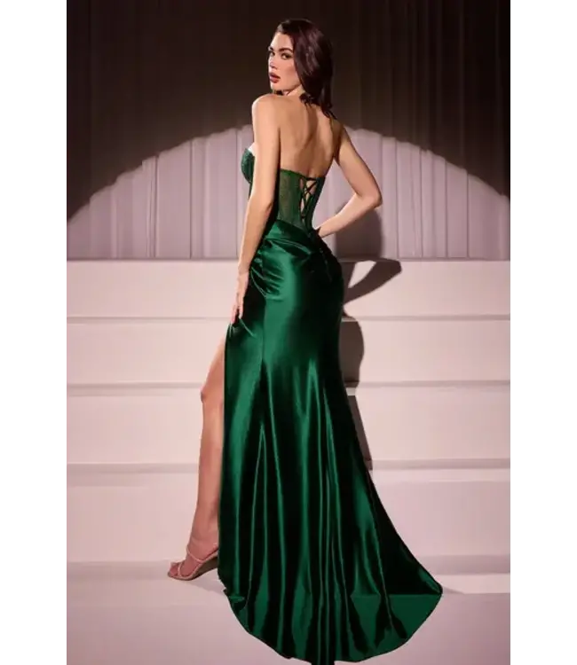 8042 Robe Corset Scintillante Rose Azalé