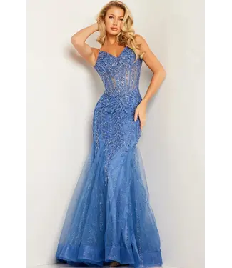 37416 Robe Sirène Bleu Nuage