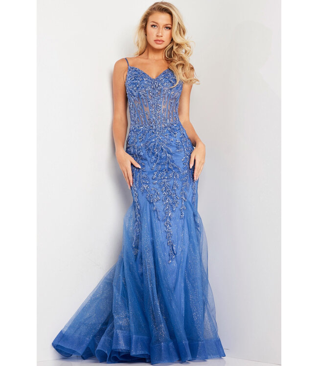 37416 Robe Sirène Bleu Nuage