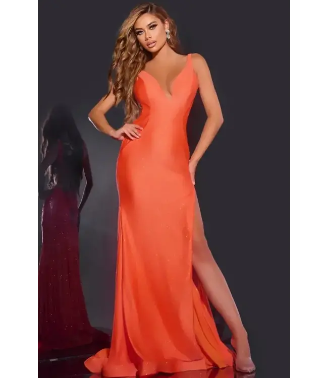 43573 Robe Ajustée Brillante Lilas