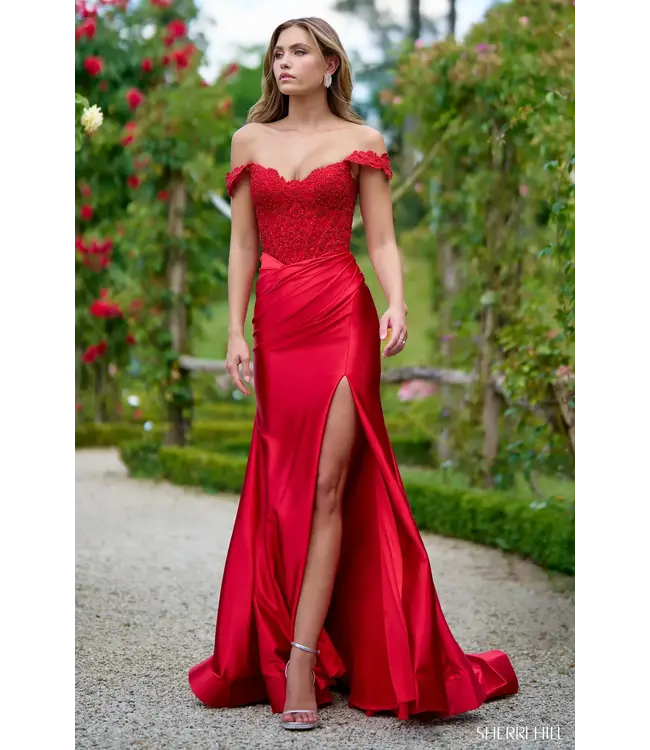 56964 Robe Corset Off Shoulder Marine