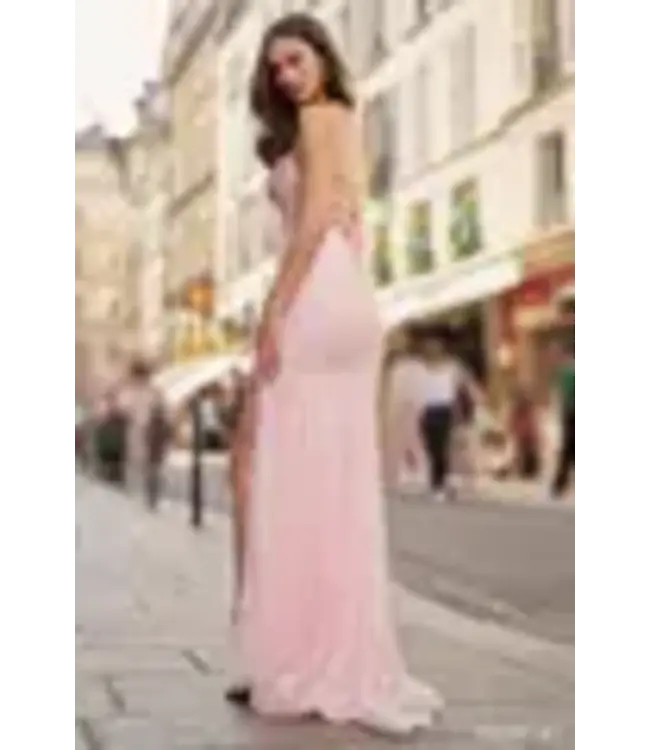 56985 Robe Corset Rose Pale