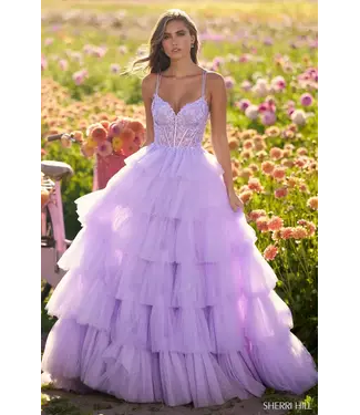 56192 Robe Corset À Étages Periwinkle