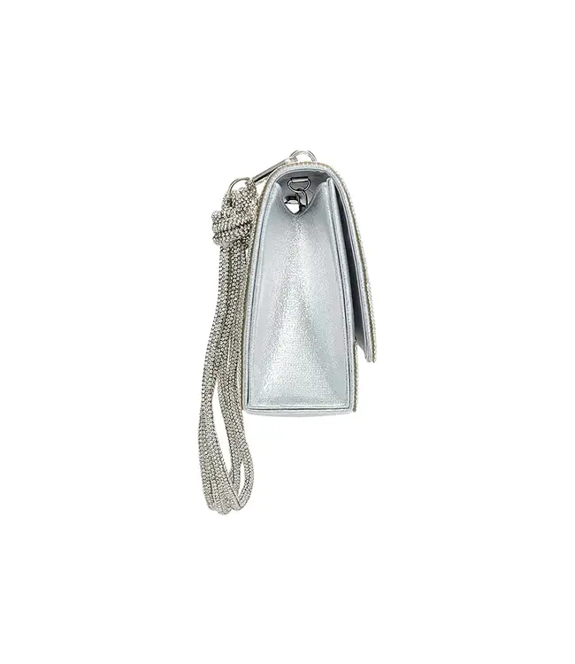 BLOSSOM Sac À Mains Argent Ganse Avec Noeuds