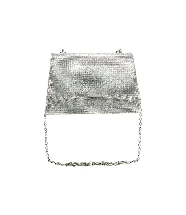 BLOSSOM Sac À Mains Argent Ganse Avec Noeuds