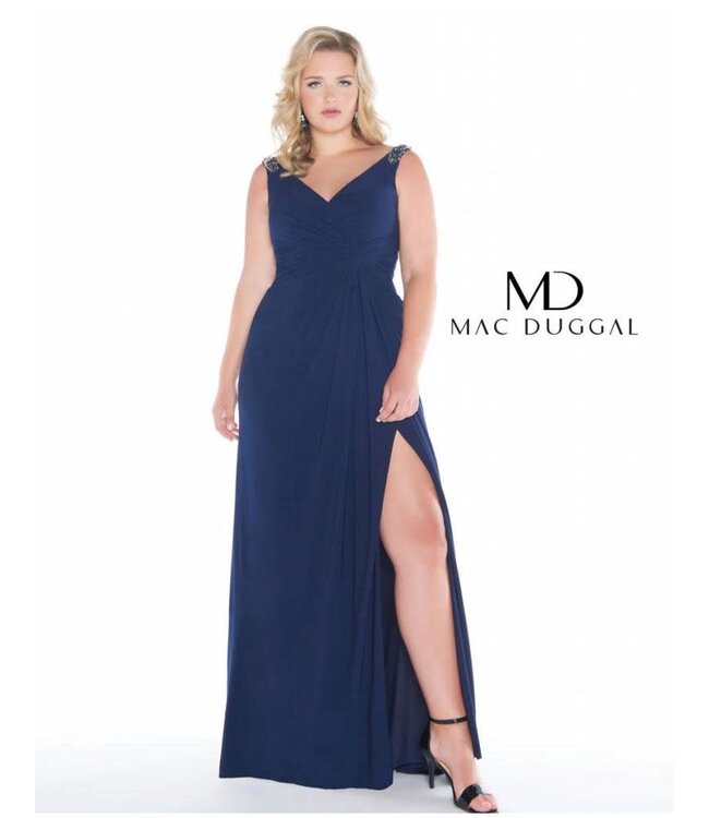 66388 Robe droite effet drappé