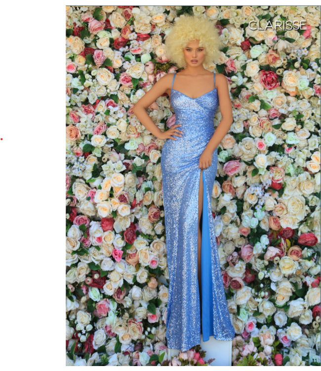 8005 Periwinkle En paillettes avec fente