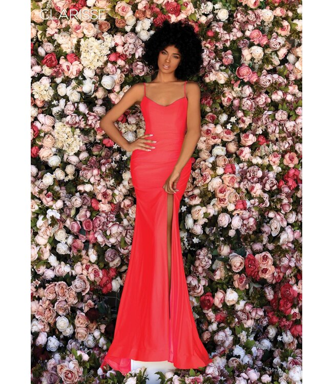 800259 Robe Extensible Rouge Néon