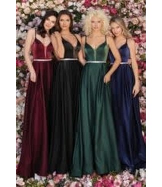 8087 Robe satinée