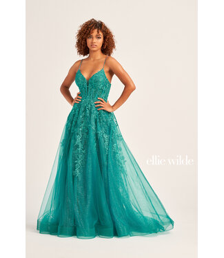 34036 Robe En Tulle Teal