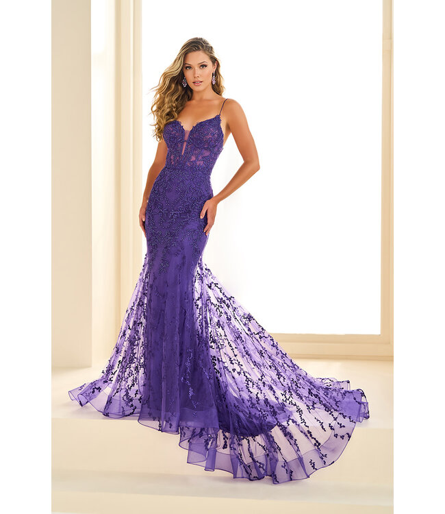 36008 Robe Sirène Purple