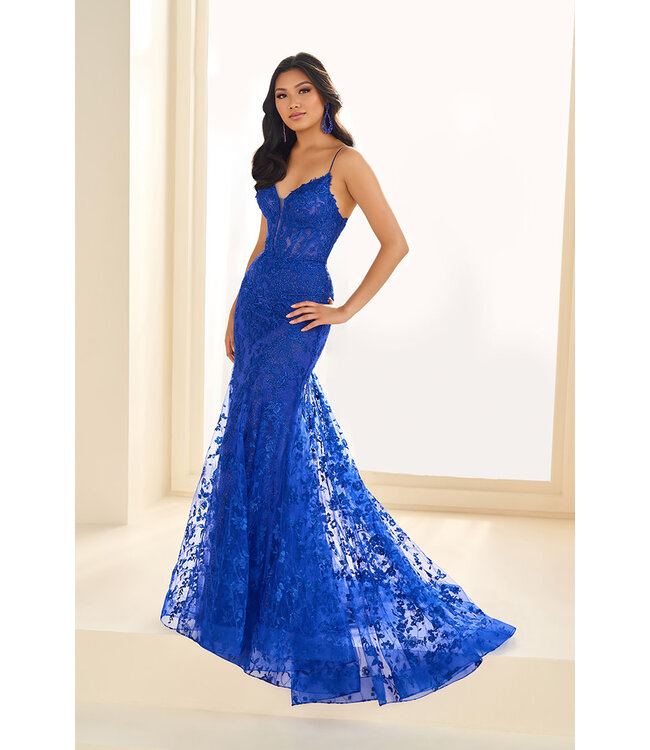 36008 Robe Sirène Bleu Royal