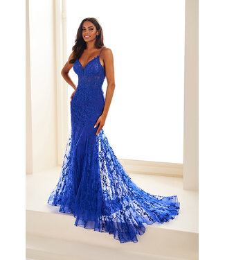 35010 Robe Sirène À Corset Royal