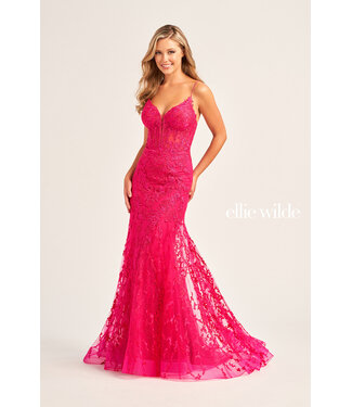 35010 Robe Sirène À Corset Magenta